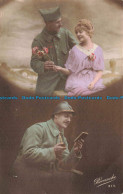 R663067 Woman With Soldier. Revanche. 1918 - Monde