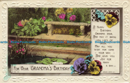 R662082 For Dear Grandma Birthday. Rotary Photo. Rajar Bromide Card. RP - Monde