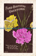 R663093 Fond Birthday Greetings. Carnations. M. K. And Co. 1934 - Monde