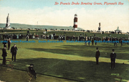 R662089 Plymouth Hoe. Sir Francis Drake Bowling Green. Valentine Series - Monde