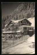 AK Adelboden, Hotel Edelweiss Im Schnee  - Adelboden