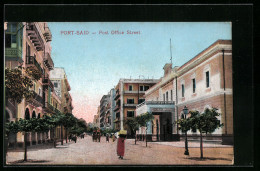 CPA Port-Said, Post Office Street  - Autres & Non Classés