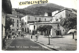 Lazio-frosinone-s.donato Val Di Comino Piazza Carlo Coletti Animatissima Veduta Anni 60 - Sonstige & Ohne Zuordnung