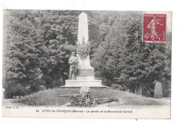 VITRY LE FRANÇOIS - 51 -  Le Jardin Et Le Monument Carnot - TOUL 8 - - Vitry-le-François