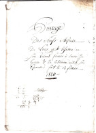 Partage De Propriété - Commune De Mazinghien (59) - 12 Février 1820 - Louis Lefèbvre - Manuscripten