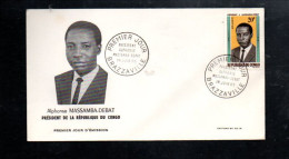 MAROC FDC 1965 PRESIDENT MASSAMBA-DEBAT - Marokko (1956-...)