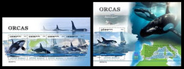 Guinea Bissau  2023 Orcas. (411) OFFICIAL ISSUE - Delfines