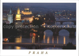 72346637 Praha Prahy Prague Moldaubruecken Bei Nacht  - Tchéquie