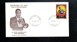 MALI FDC 1971 LOUIS ARMSTRONG - Mali (1959-...)