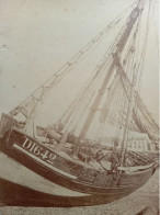 DIEPPE BATEAU CIRCA 1880 PHOTO 22.3 X 17 CM - Schiffe