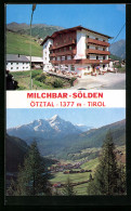 AK Sölden /Ötztal, Blick Auf Milchbar-Fremdenheim Falkner  - Other & Unclassified