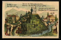 Künstler-AK Reserve Geht über Den Berg Nach Hause  - Guerre 1914-18
