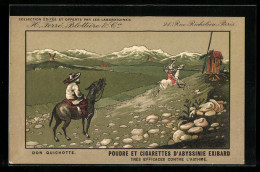 Künstler-AK Paris, H. Ferré, Blottière & Cie, 28, Rue Richelieu, Don Quichotte Vor Einer Windmühle, Masticatoire F  - Cultivation