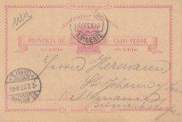 Cabo Verde: 1897: Post Card St. Vicente To St. Johann - Kaapverdische Eilanden