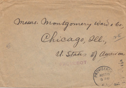 Acores: 1920: Letter Paquebot To Chicago - Azores