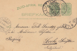 South Africa Post Card 1899 Pretoria To Loele/Switzerland - Andere & Zonder Classificatie
