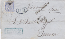 Letter From Spain To Italie 1874 - Other & Unclassified