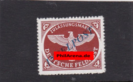 Feldpost/Inselpost: MiNr. 10 Bc I/2, BPP Signatur, Falz - Feldpost 2. Weltkrieg