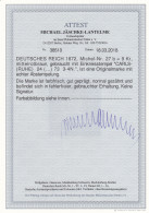 DR: MiNr. 27b, Gestempelt Carlsruhe, BPP Attest - Used Stamps