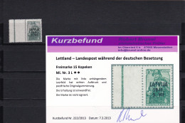 Lettland: MiNr. 3 L, Postfrisch ** - Occupation 1938-45