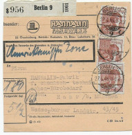 Paketkarte Oranienburg/Berlin Nach Haar, 1948, MeF - Briefe U. Dokumente