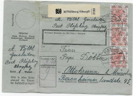 Paketkarte Von Plößberg/Oberpf. Nach Ottobrunn, 1948, Mit Notpaketkarte - Brieven En Documenten
