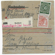 Paketkarte Nachnahme Von Buchbach Nach Haar, 1948, Seltenes Formular - Brieven En Documenten
