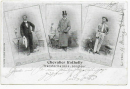 Chevalier Rothelly, Jongleur, Postkarte Von Oelgnitz 1901 Nach Falkenstein - Briefe U. Dokumente