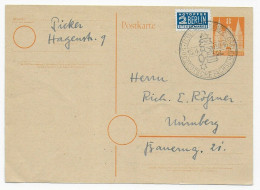 Ortskarte Nürnberg 1950, Sonderstempel - Briefe U. Dokumente