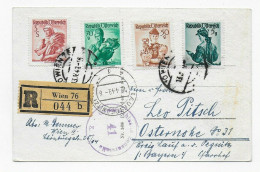 Osterkarte Als Einschreiben Von Wien 1949 Nach Osternohe, Aliierte Zensur - Lettres & Documents