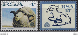 1972 South Africa Sheep And Wool Industry 2v. MNH SG N. 310/11 - Autres & Non Classés