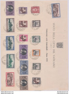 1933 Vaticano, Giardini E Medaglioni , Serie Completa, N° 19/34 +Espressi 3/4 S - FDC