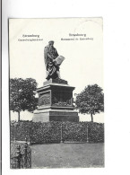 CPA  DPT 67 STRASBOURG , MONUMENT CE GUTENBERG    En 1908! (voir Timbre) - Strasbourg