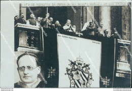 Ce112 Cartolina Fotografica Pio XI Benedice I Fedeli San Pietro  Roma - Autres & Non Classés