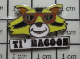 3417 Pin's Pins / Beau Et Rare / ANIMAUX / TITI LE RACOON DE GUADELOUPE RATON-LAVEUR - Animaux