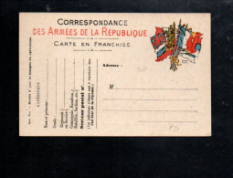 CARTE EN FRANCHISE NEUVE - 1. Weltkrieg 1914-1918