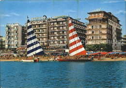 72344440 Cattolica Rimini Alberghi A Mare Strand Hotels Segelboot  - Sonstige & Ohne Zuordnung