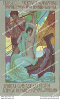 Ce171 Cartolina Pubblicitaria Genova Esposizione Internazionale1914 Illustratore - Publicité