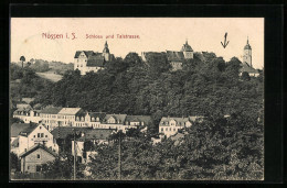 AK Nossen I. Sa., Schloss Und Talstrasse  - Nossen