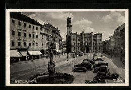 AK Zittau, Geschäfte Am Marktplatz  - Zittau