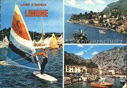 72344414 Limone Sul Garda Panorama Gardasee Hafen Windsurfen Firenze - Sonstige & Ohne Zuordnung