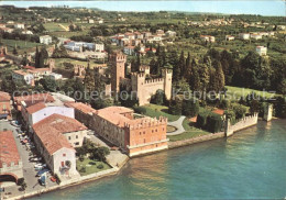 72344408 Lazise Lago Di Garda Schloss Am Gardasee Fliegeraufnahme Firenze - Sonstige & Ohne Zuordnung