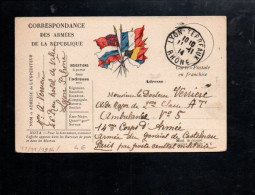 CARTE EN FRANCHISE ECRITE 1914 - WW I