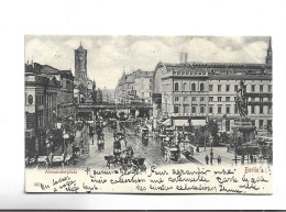 CPA  BERLIN, ALEXANDER  PLATZ En 1901!     (voir Timbre) - Sonstige & Ohne Zuordnung