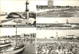 72344288 Warnemuende Ostseebad Gaststaette Teepott Leuchtturm Yachthafen Hotel N - Rostock