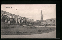 AK Frankfurt A. O., Hohenzollernplatz Mit Kirche  - Frankfurt A. D. Oder