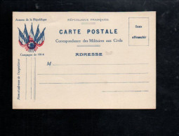 CARTE EN FRANCHISE NEUVE - 1. Weltkrieg 1914-1918