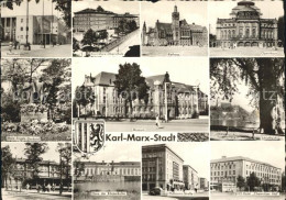 72343622 Karl-Marx-Stadt Stadtbad Schule Rathaus Opernhaus Schlossteich HO Hotel - Chemnitz