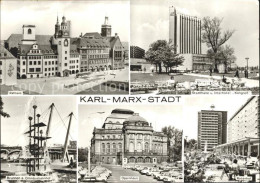 72343488 Karl-Marx-Stadt Rathaus Stadthalle Interhotel Kongress Rosenhof Opernha - Chemnitz