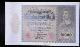 Billet, Allemagne, Reichsbanknote, 10000 Mark, 1922, 2 Scans, Frais Fr 2.65 E - 2 Mio. Mark